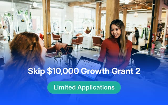 Banner for Skip $10,000 Growth Grant 2